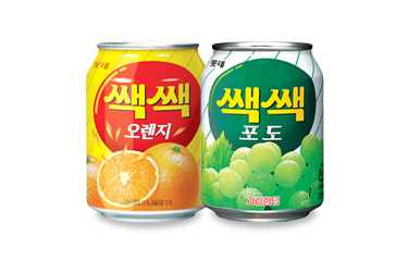 롯데칠성음료 쌕쌕 오렌지/포도